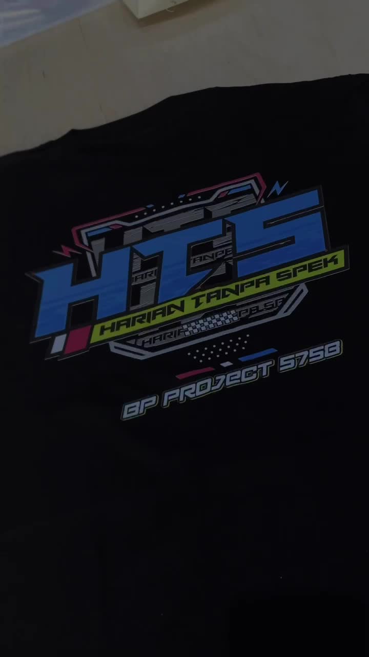 Kaos Distro HTS Harian Tanpa Spek - Uniseks Pria Wanita - Oblong, Motor