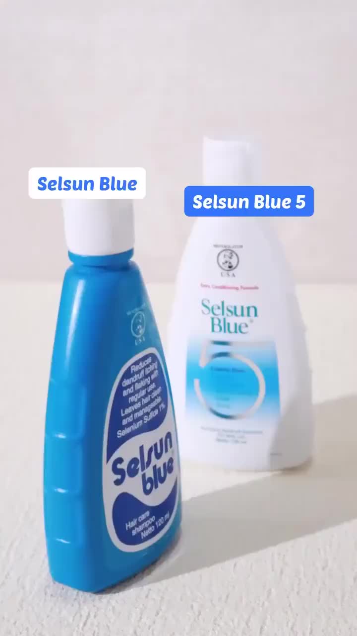 Selsun Blue-5 Shampoo 120ml untuk Menghilangkan Ketombe dan Gatal-Gatal Perawatan Conditioner