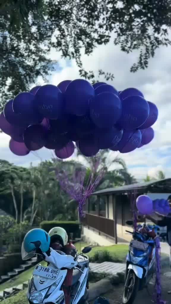 Balon gas terbang/Balon pelepasan banner/wedding DLL