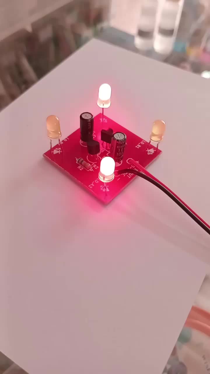 Paket DIY Kit Flip Flop 4 Led PCB Plus Komponen
