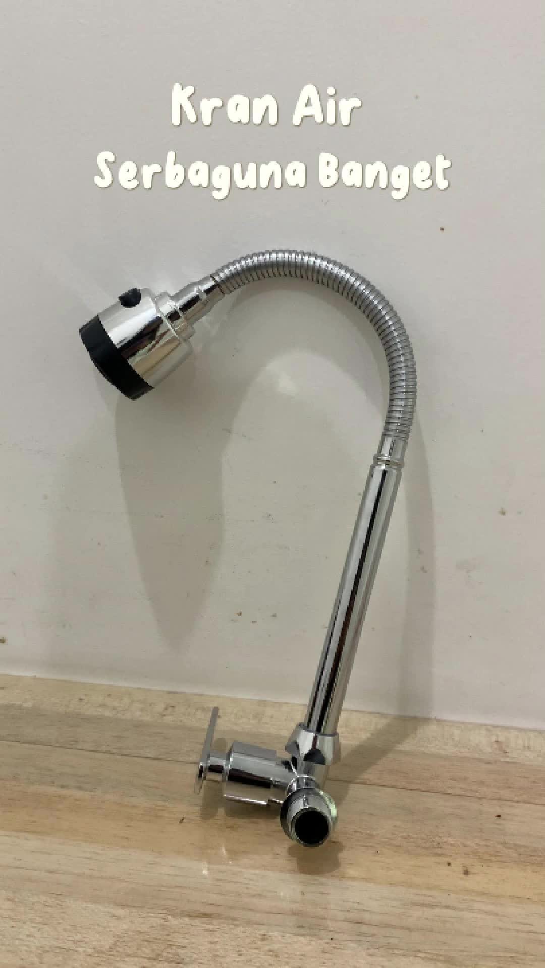Kran Sink Fleksibel 2 Mode Angsa Dapur Keran Cuci Piring Drat 1/2 inch