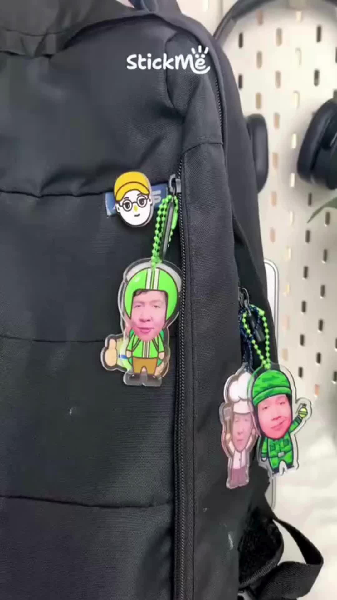 Stickme Gantungan Kunci Ganci Keychain Acrylic Windah Basudara Lucu Series Anti Banting Untuk Tas Kunci Motor Mobil