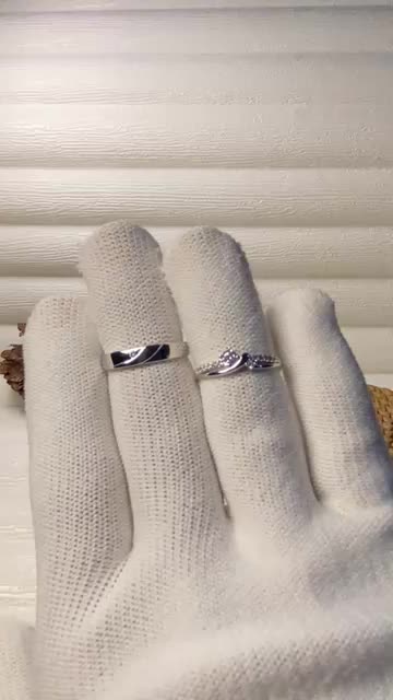 Asik & Co Bianca Cincin Couple Pasangan Titanium Silver Adjustbale Hadiah Pasangan Wanita Laki Laki Rings Pria