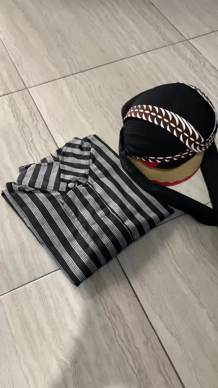 Baju surjan lurik dan blangkon pria adat jawa/Surjan Lurik Pria Dewasa/Baju Lurik dan Blangkon Jogja tenun  baju tradisional tenun s Motif tenun l Cotton XXL baju  adat