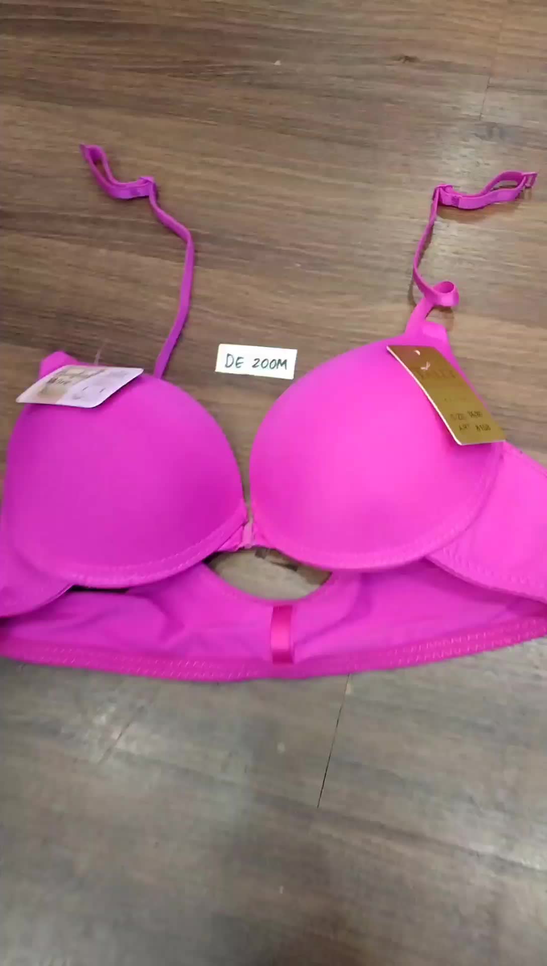 Tally 8108 Bra Buka Kait Depan Cup A-B Berkawat Busa Tebal Push Up