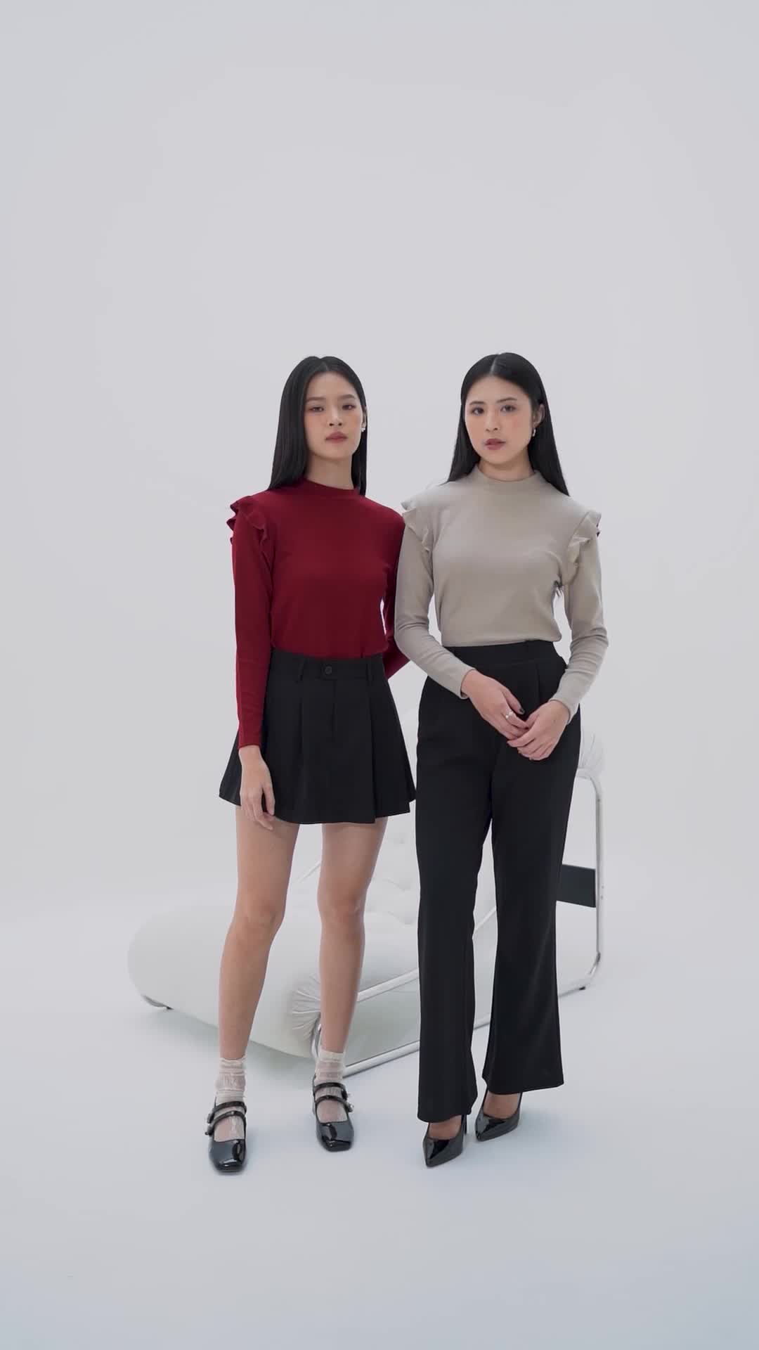 Nomitee's Selma Top Atasan Wanita Lengan Panjang