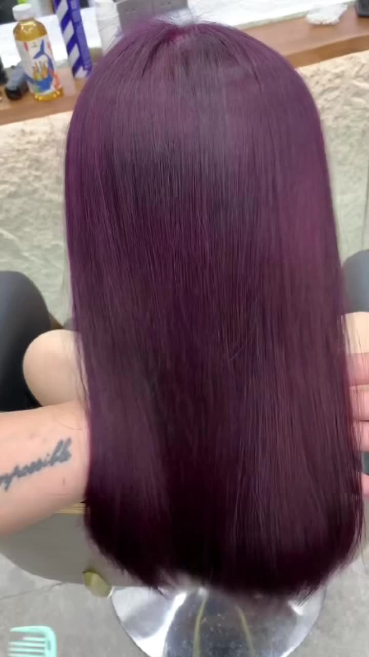 【Gratis hair mask dan alat cat】Cat rambut 210ml ungu hitam warna natural,Tidak perlu bleach,Tanpa ammonia,Cowok cewek bisa pakai(cat pewarna rambut,hair color,pewarna rambut,cat rambut ash brown hair color,cat rambut bleaching ,cat rambut coklat)