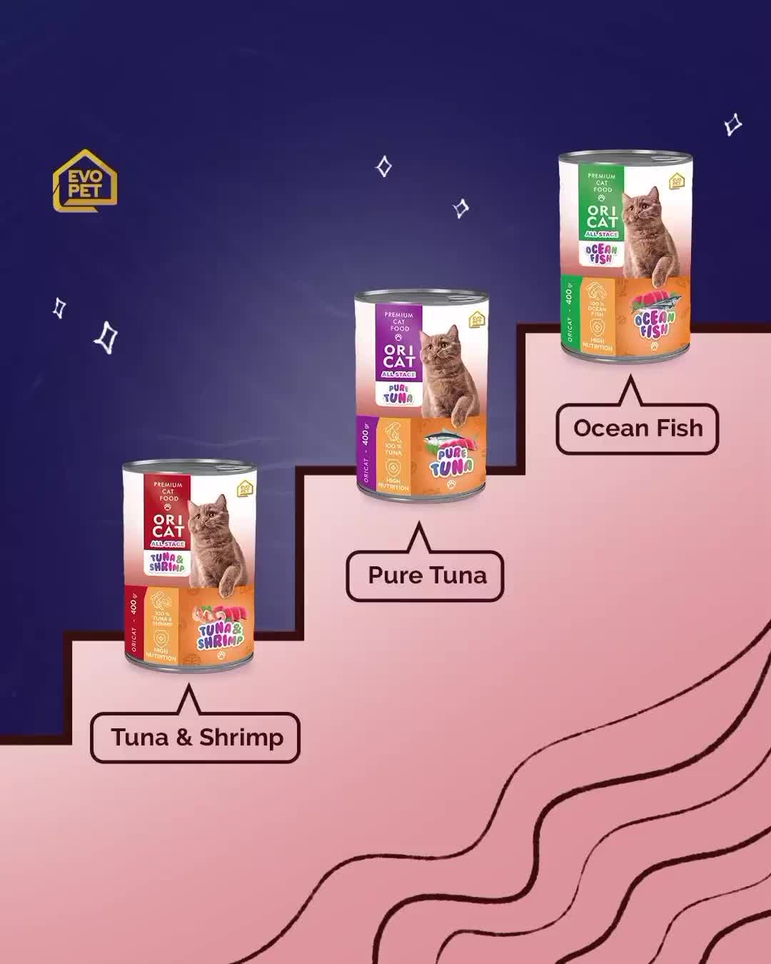 ORICAT Kaleng 400gr Wet Cat Food - Makanan Kucing Segala Usia Ori Cat