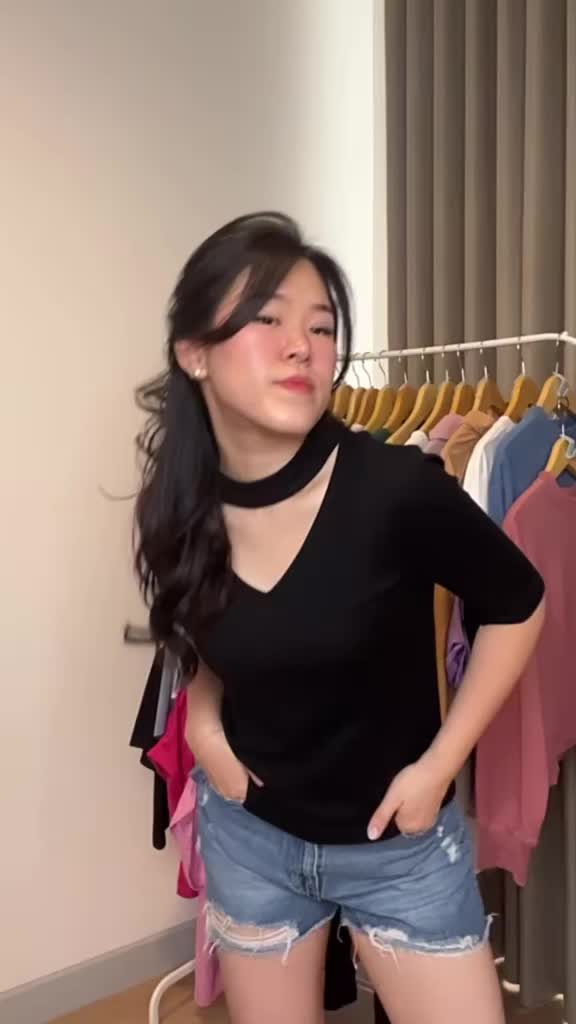 [Qlassuale] Atasan Cewek Kerah Bulat Combed Tangan Pendek Basic Choker Tee Top Fit