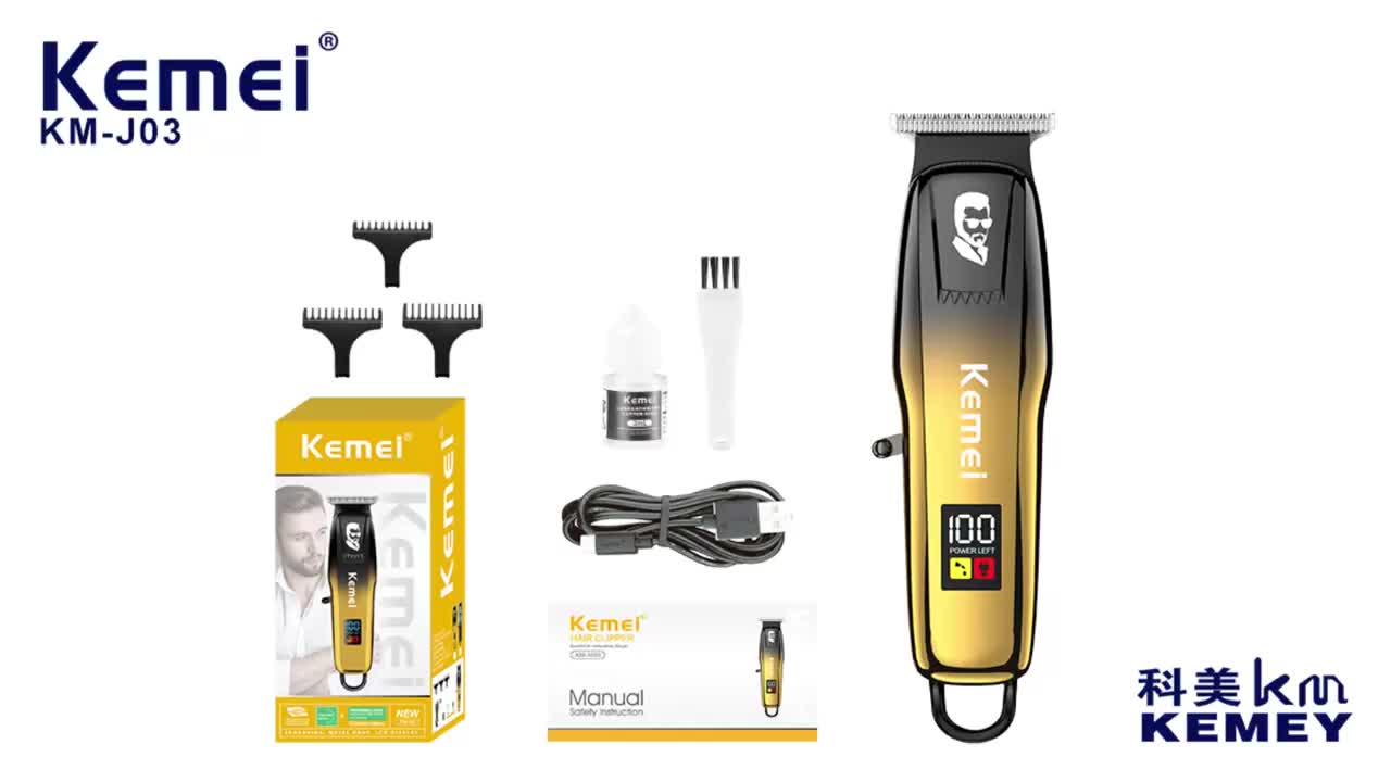 【COD】Kemei Alat Cukur Rambut Elektrik Hair Clipper Kemei KM-J03 / KM-J03 Alat Pencukur Kumis Jenggot Professional pemotong rambut Original