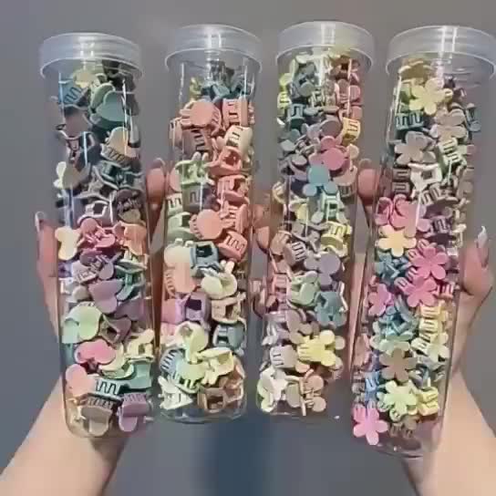 (100pcs mix)Jepit kutu Jepit mini korea lucu untuk anak bahan premium Clips Cantik Fashion Bunga