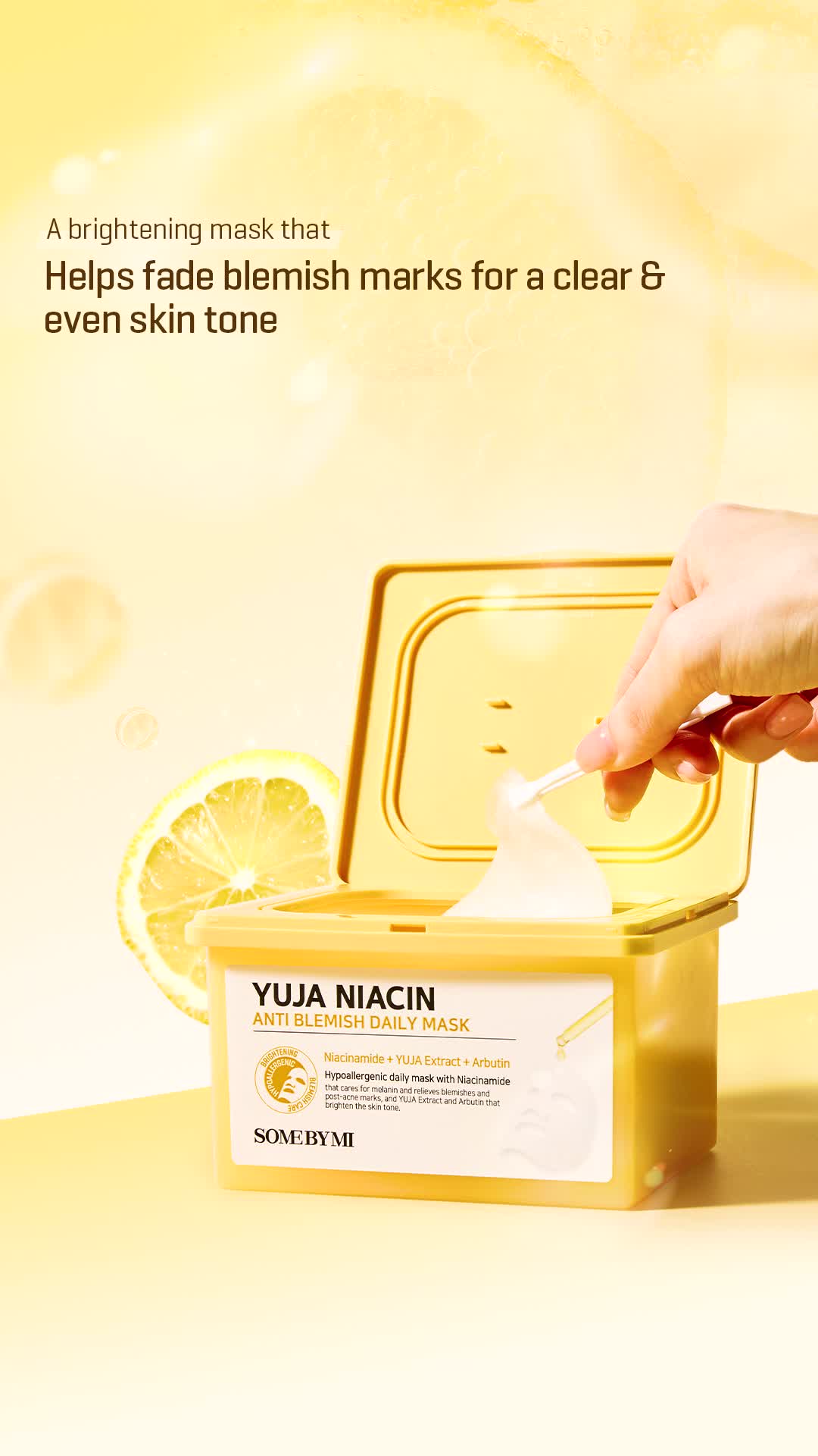 SOME BY MI YUJA NIACIN ANTI-BLEMISH DAILY MASK  [30 sheets]