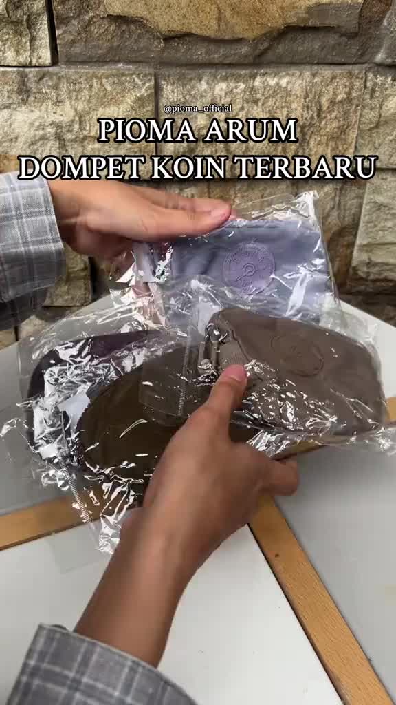OPIOBAGS Pioma Arum Wallet - Mini Wallet - Dompet Kartu Wanita - Dompet Koin Pioma