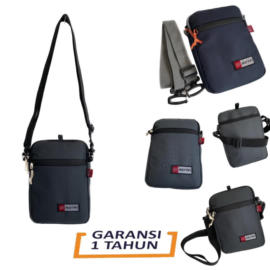 Sling Bag ASTTIN (JF 02)- Tas Slempang UNISEX Waterproof - Tas wanita pria - Tas Hp Selempang Cowo