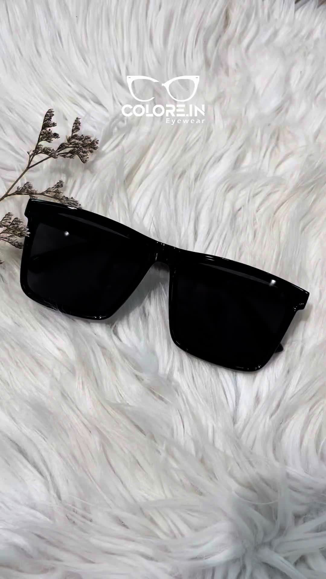 Kacamata Hitam Pria Sunglasses Fashion Korean Style Lensa UV400 Polarized Bentuk Frame Kotak TR-90 Colore.In Eyewear 7504