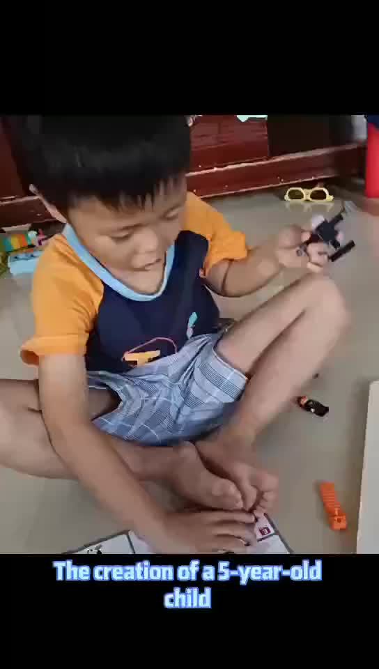 JIHUI Mainan Anak Laki-laki 6-in-1 Brick Polisi mobil butiran standar 3D Puzzle Susun Edukasi Mainan 6/7/8/9 tahun Hadiah Ulang Tahun Toys