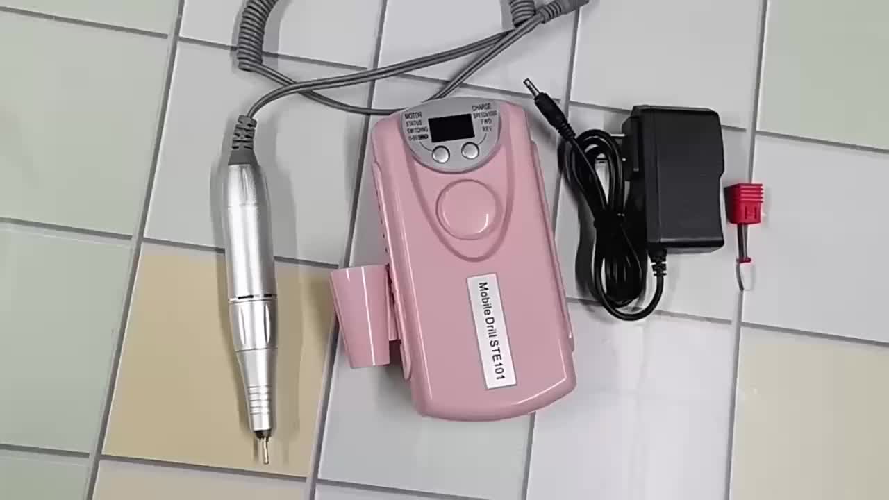 Nail Drill Machine Mata drill nail art Alat Kikir Kuku Elektrik Portable Rechargeable Nail Drill Polisher Grinding Untuk Manicure / Nail Art nail drill Electric mesin drill nail art
