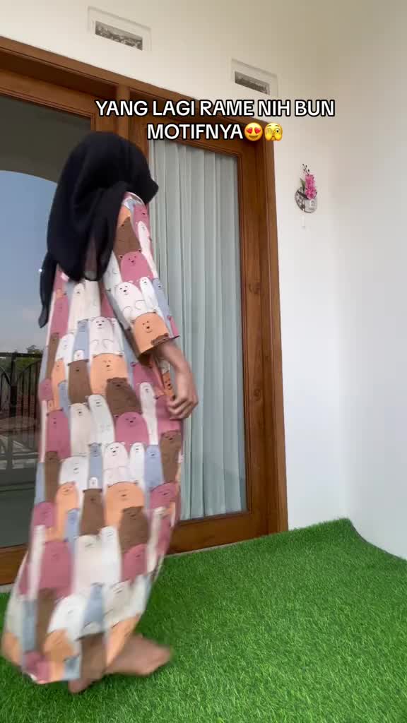 OYARZA - DASTER KEKINIAN MOTIF TANGAN 3/4 RAYON Tebal Busui Katun Nyaman Panjang Wanita