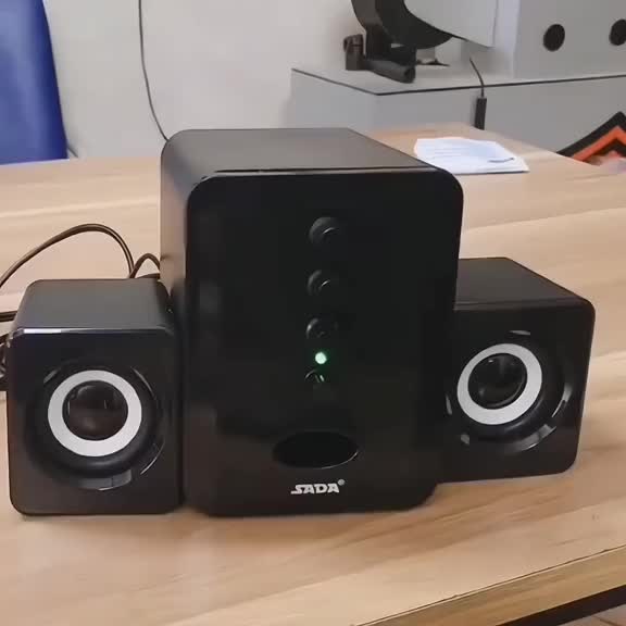 BERGARANSI SADA Active Speaker Full Bass Stereo 2.1 with Subwoofer & USB Power D 202