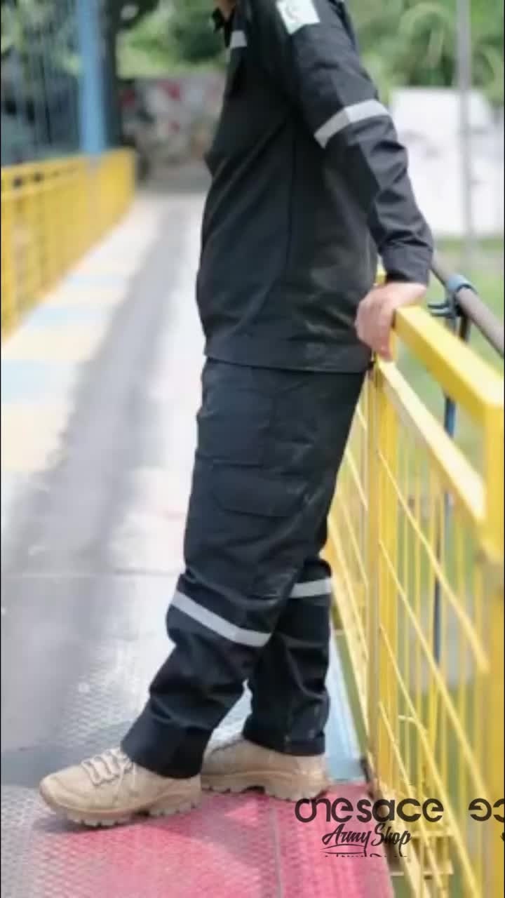 SETELAN Wearpack Katelpak Safety Setelan Kemeja Celana Kerja Seragam Proyek/Dilengkapi Replektor Scoutlight Baju Panjang