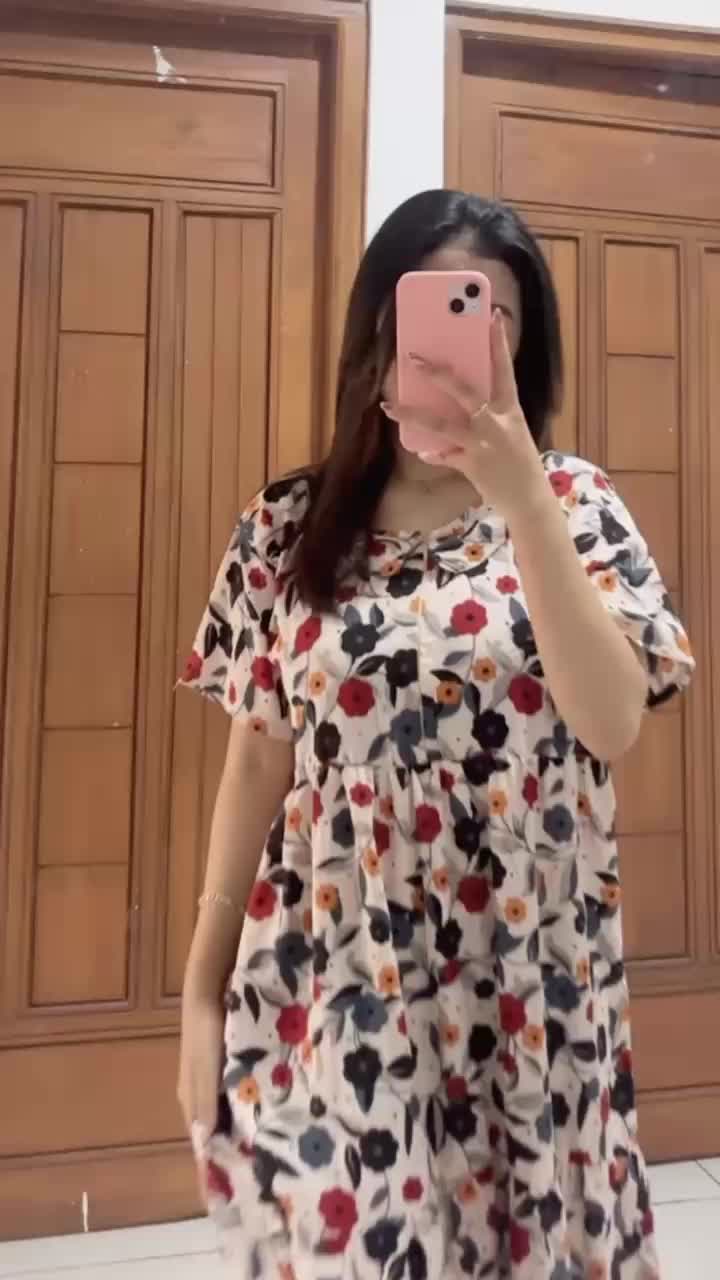 PROMO DASTER RAYON PREMIUM KEKINIAN || BELI 1 GRATIS 1 || HOME DRESS || DASTER RAMPEL || BUSUI FRIENDLY Panjang dibawah lutut Nyaman Wanita Bumil busui