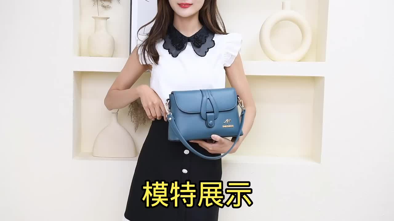 Tas Selempang Wanita Model Import Kulit Imitasi - Hitam