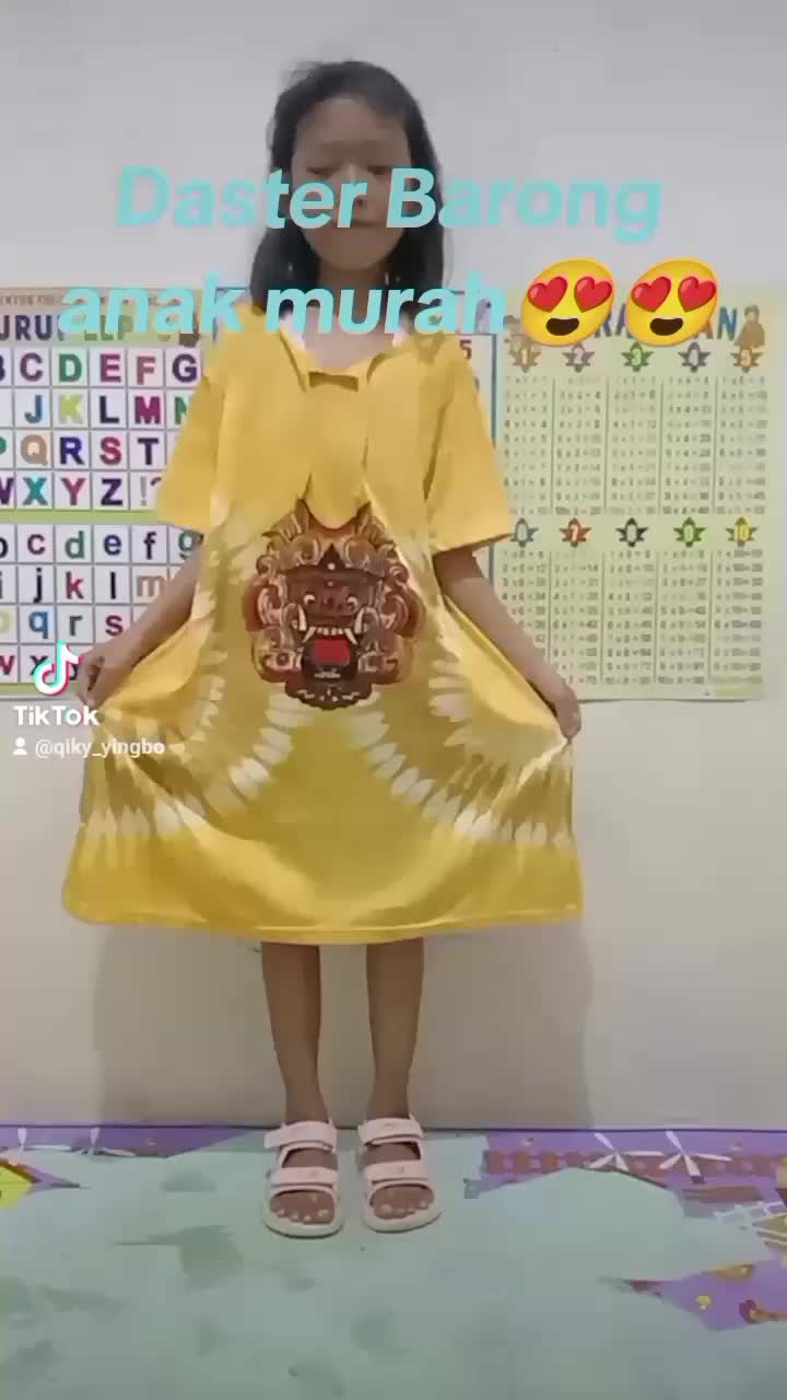 BARU daster barong anak baju anak cewek baju anak santai baju anak murah baju sablon barong Fashion