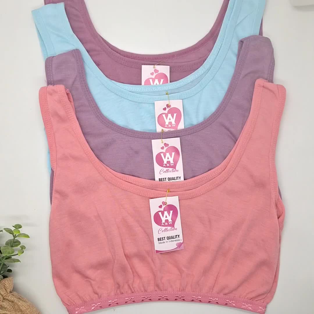 Miniset Anak Perempuan Remaja Sd Smp Murah Usia 9 - 14 Tahun Bahan Katun Isi 3pcs & 6pcs