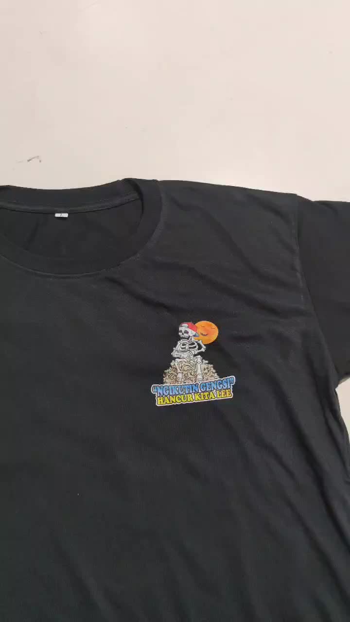 Kaos Distro Pria Ubur Ubur Ikan Lele Katun TC30s Lembut Baju Atasan Lengan Pendek Dewasa Keren Nyaman Oblong Cowok Sablon