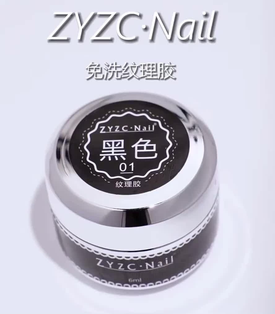 NOELIE_NAIL ZYZC EMBOSS GEL GLUE DESAIN CHROME EMBOSS PAINTING EMBOS 3D TIMBUL GEL LINER TIMBUL DESAIN GARIS BOHEMIAN NAIL ART