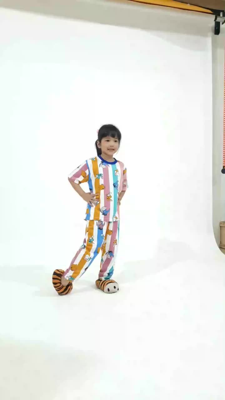 DADICO Setelan Piyama Anak Lengan Pendek Motif Lucu Bahan Lembut