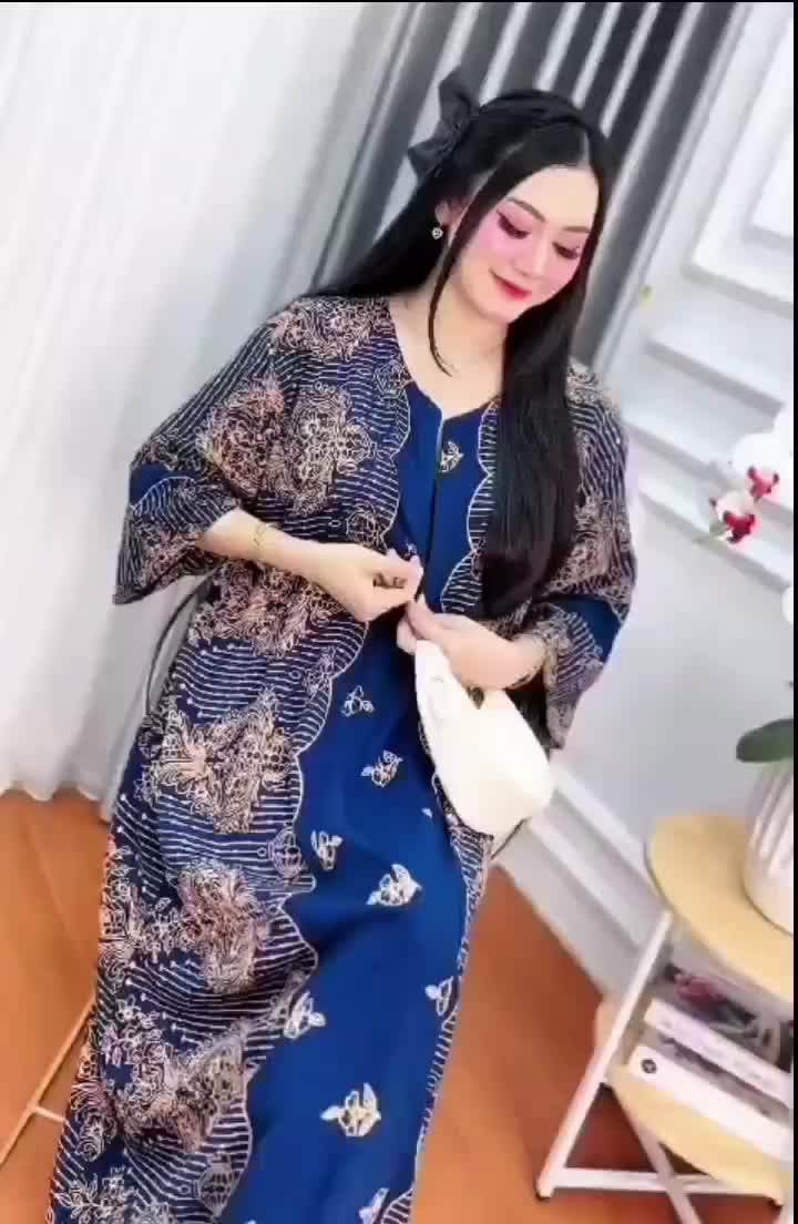 MILIA Dress TANGAN 3/4 PANJANG SEMATA KAKI Rayon Adem Panjang LD 140 MUAT BB 100KG+ - Busui Resleting - Midi, Remaja, rayon Tebal, Simple, Hitam, Wanita Dewasa, Motif,