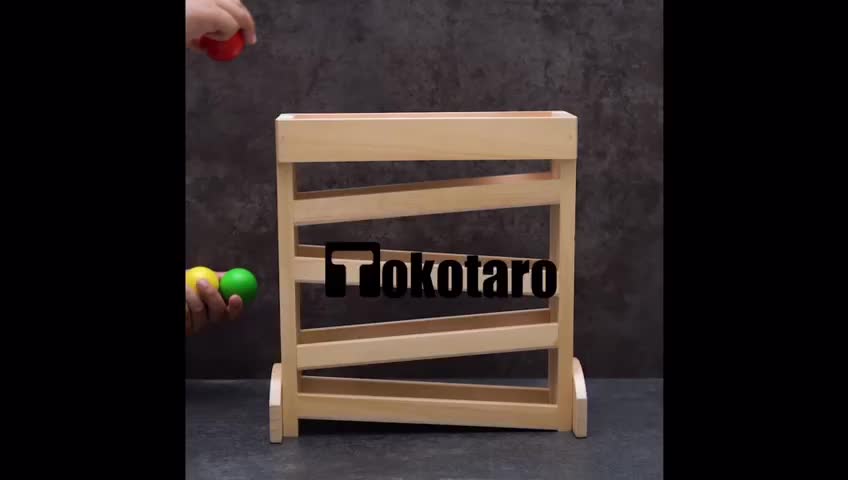 Ball Tracker Montessori Wooden Toys Mainan Edukasi Kayu Anak