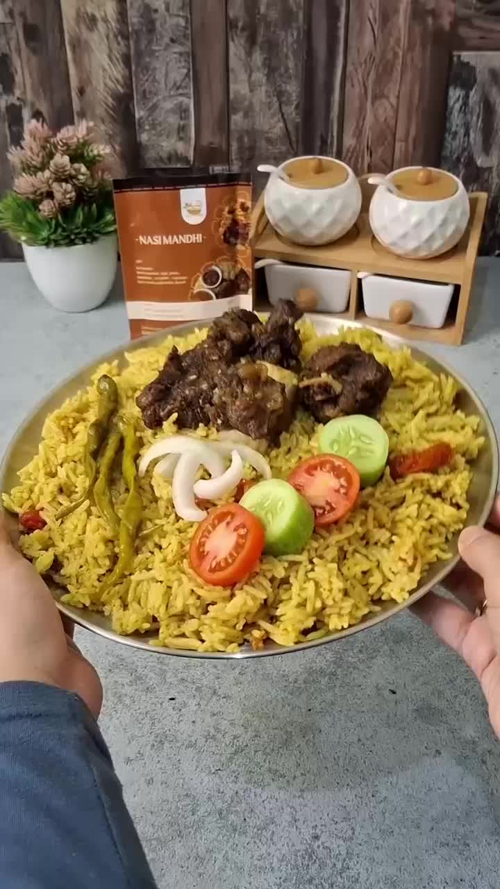 1 paket instan isi 4 varian nasi arab kebuli kabsah briyani mandhi beras basmati