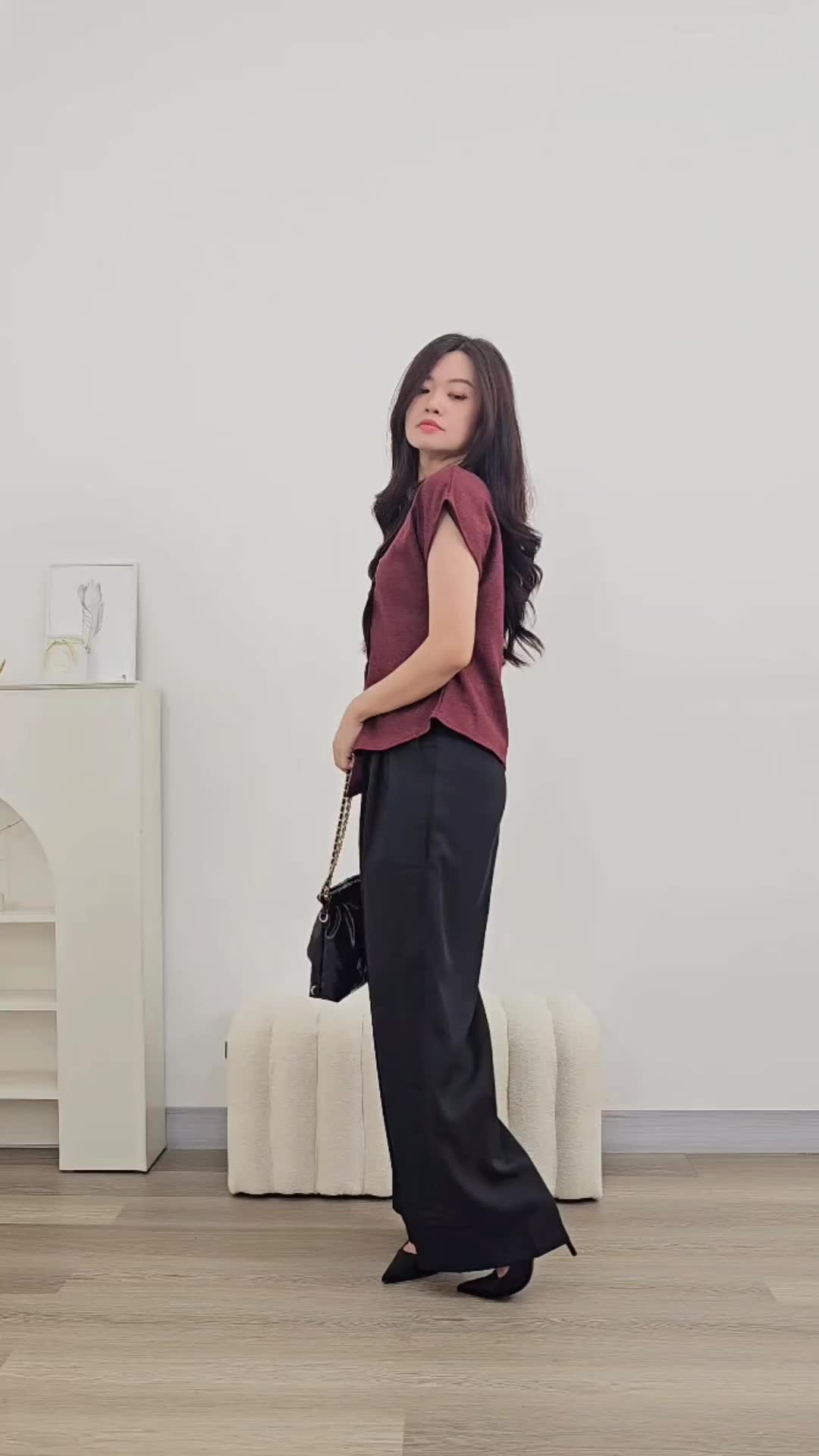 ORECCA - Verla Blouse Atasan Wanita Lengan Pendek