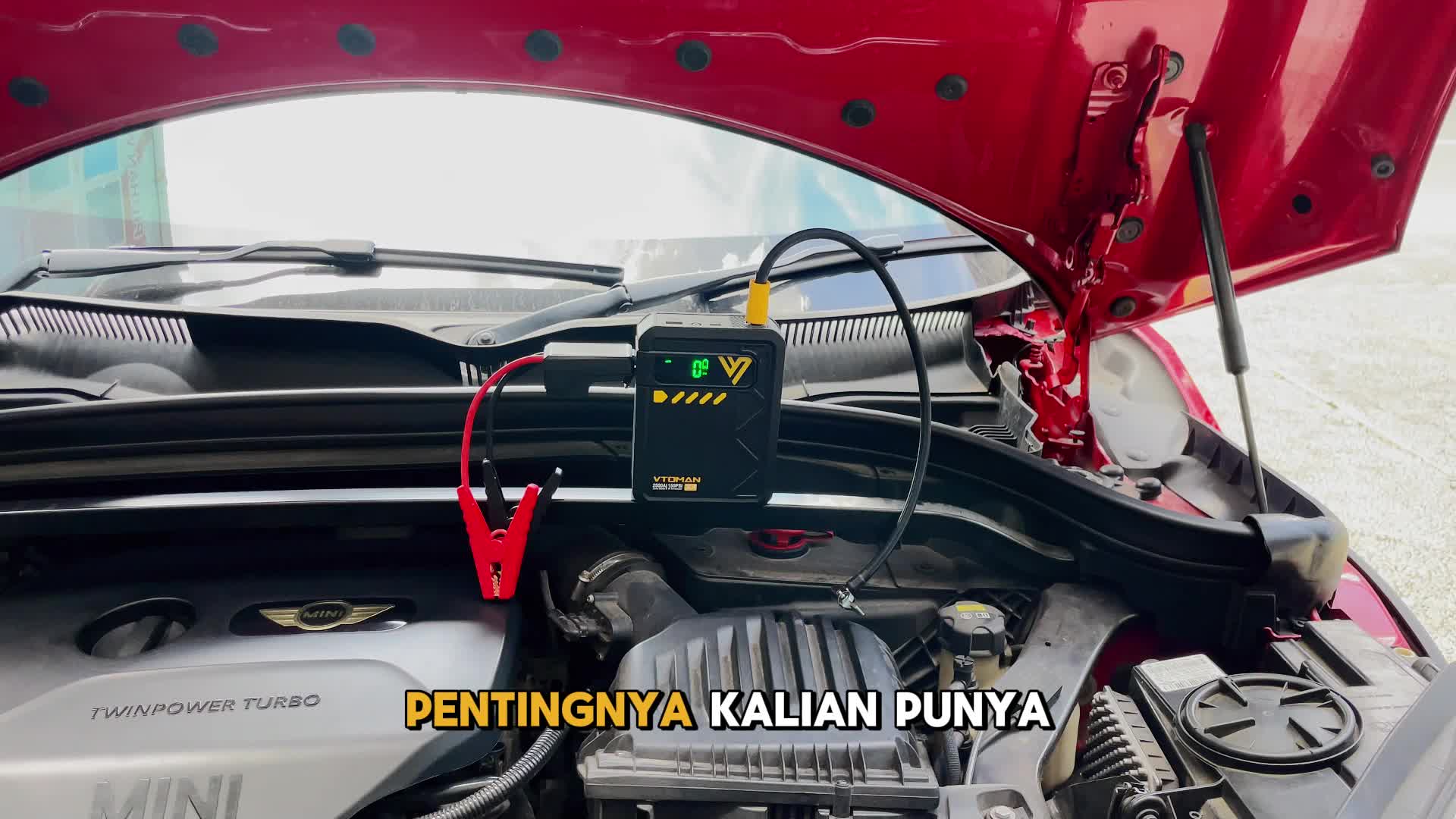 Vtoman X4 Jumper Aki Mobil dan Motor kapasitas 10000mah Powerbank Portable Car jumper aki with inflator jumper untuk mobil 12v jumper mobil kekinian murah premium quality bs cod pertolongan darurat bisa pompa angin termasuk kepala pompa angin premium