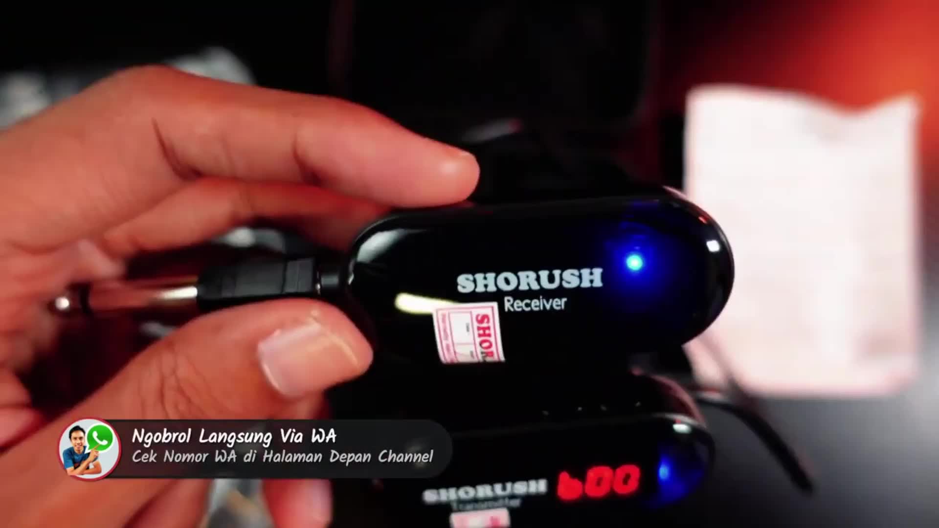 Shorush IM 1 Mikrofon Mic Clip On Wireless UHF 2.4G Presentasi Tur Imam Masjid Musholla