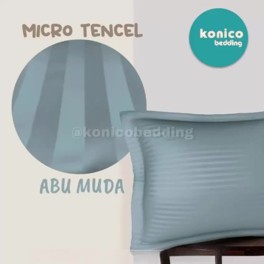 Sarung Bantal  Guling Hotel Kepala Guling Hotel Salur Stripe Garis Aneka Warna Ukuran kain tali Bisa Dicuci Putih Coksu