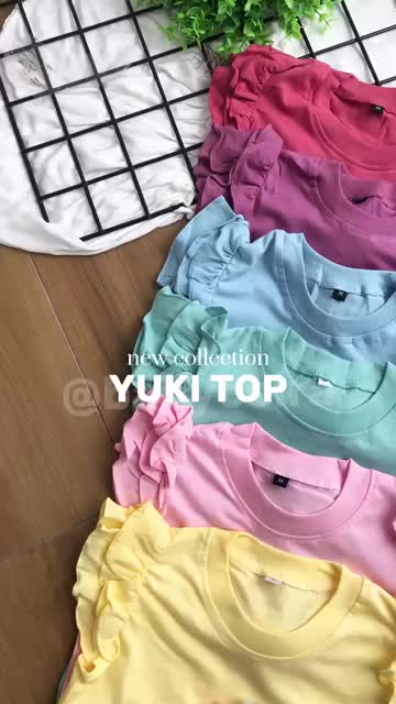 YUKI TOP // atasan anak perempuan bahan catton combed 30's usia 1-6tahun