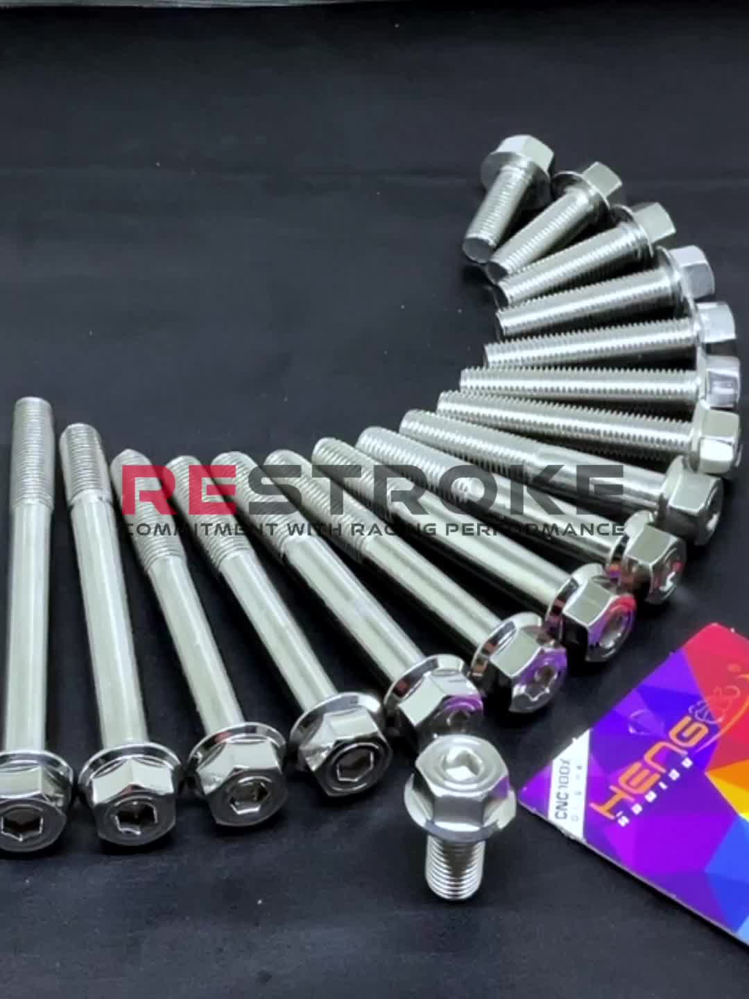 BAUT 14 M10 NEW MODEL 2 KUNCI HEXAGON PROBOLT STAINLESS ORIGINAL HENG THAILAND
