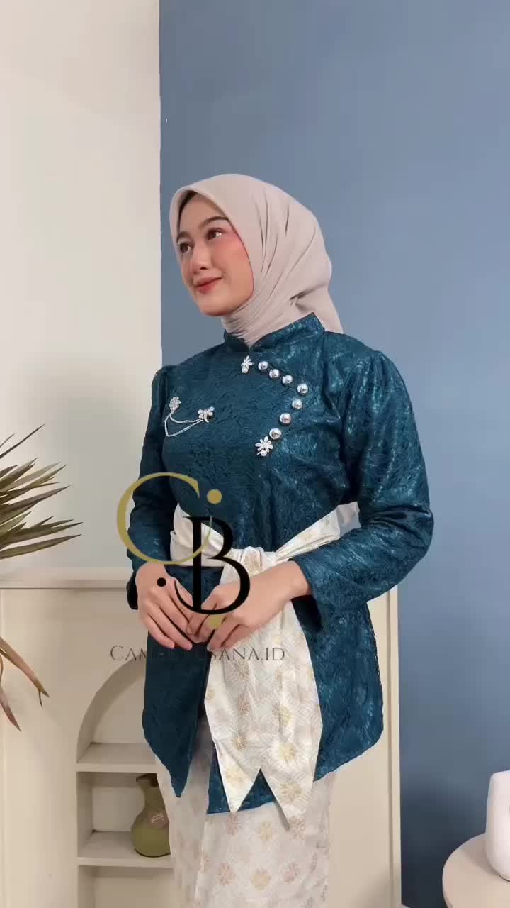 3 in1 Set Kebaya Jawa JANGGAN JENGYAH FREE BROS DAN SLENDANG Wisuda Lamaran Tunangan Bridesmaid Terbaru 2025