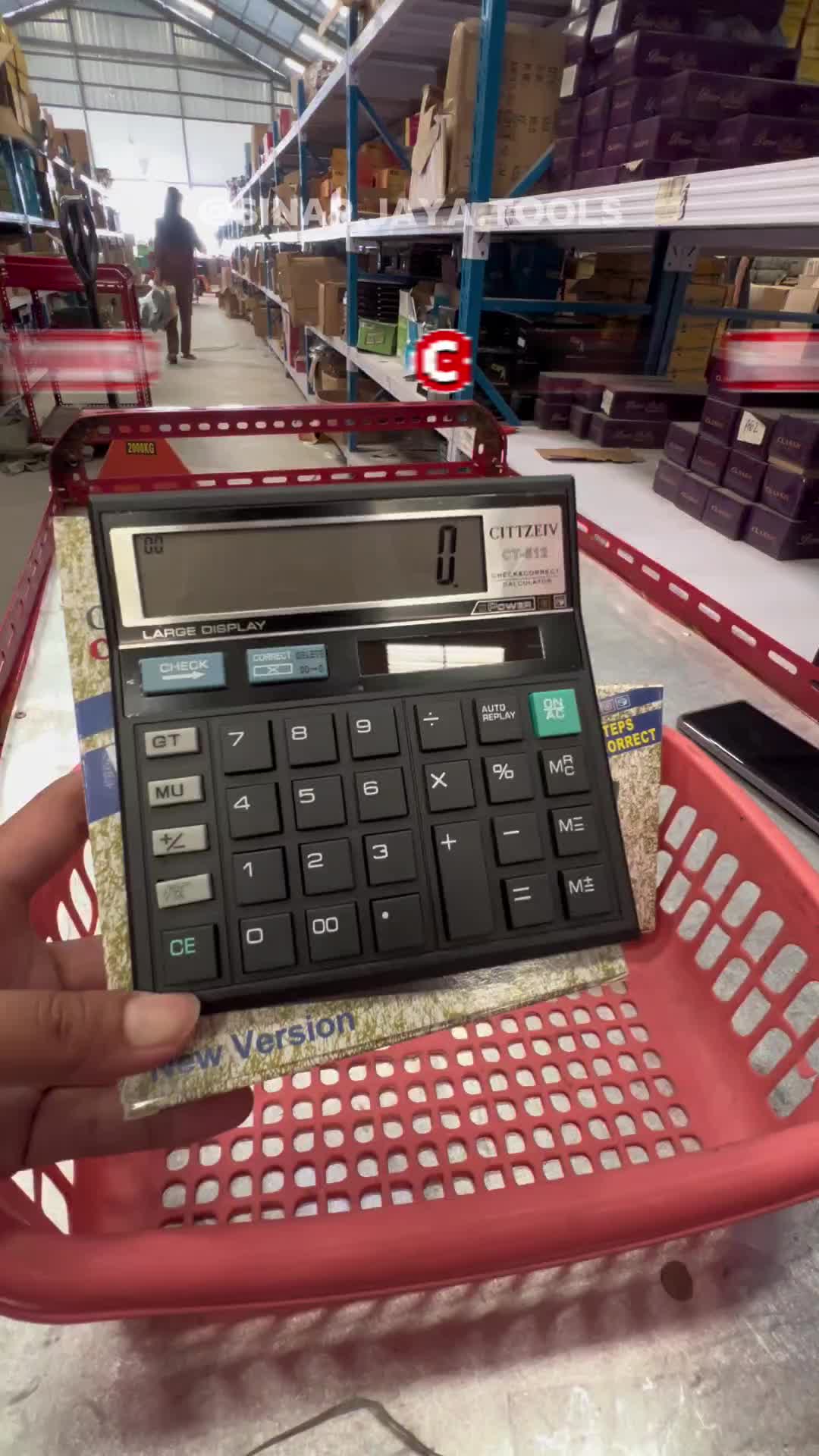 SJT - Kalkulator 12 Digit Check GTTTZEN CT-512 Calculator Check Dual 2 Power