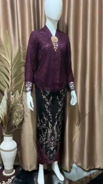 (FREE BROSS)Setelan Kebaya Modern Dan Elegan Terbaru 2025 Kartini Brokat Kondangan Mewah Cocok Untuk Pesta Pernikahan Wisuda Seragaman  Atasan Wanita Cantik Baju Lamaran