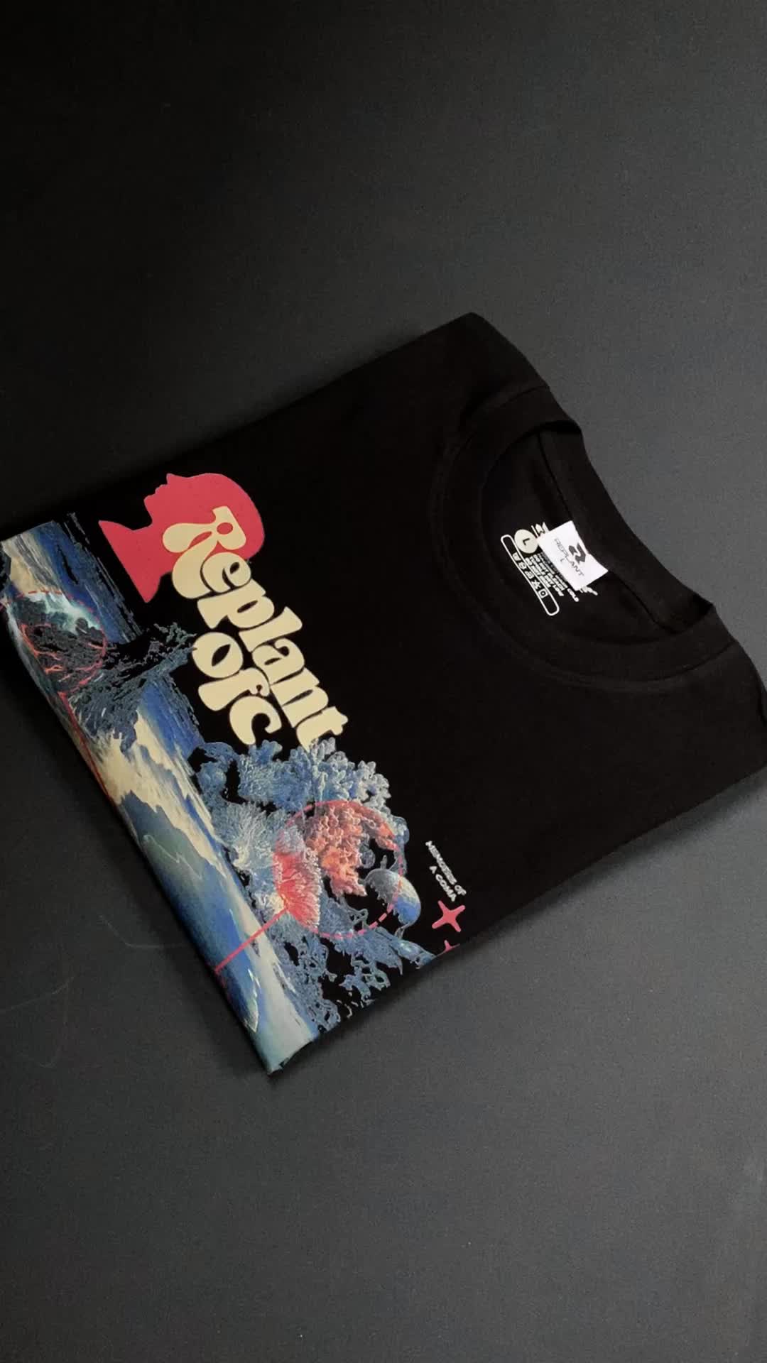Replant - Tshirt Memories Of A Coma Black Basic Unisex Full Cotton Combed