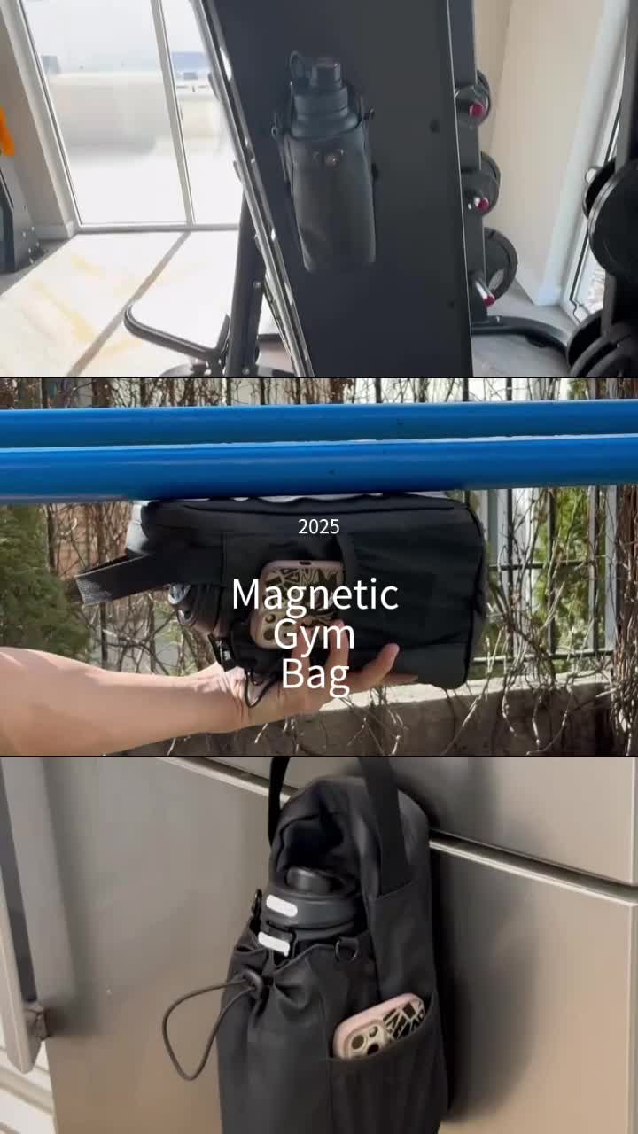 Snap&Go Magbag Tas Gym Magnetik Portable Pria Futsal - Bisa Muat HP, Botol Minum, Kunci, Dompet, Headphone, dll - Ukuran 26x13x14cm - Bahan Premium & Awet - No More Berantakan!