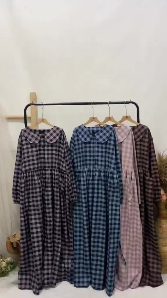 Jumbo Gamis Hanna katun ld 120 130 140 cm