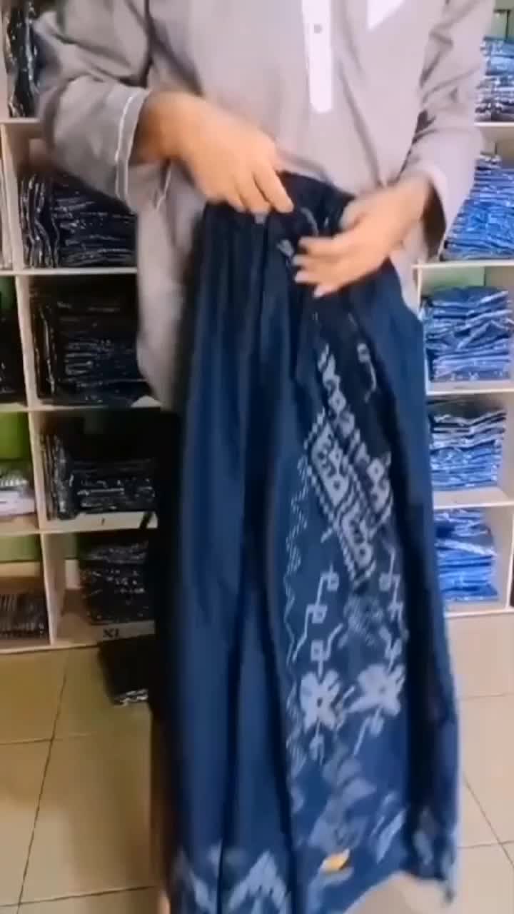 Celana Sarung Dewasa Wadimor Cod Bali Coklat Hitam Katun Lembut Motif Muslim Nyaman Putih