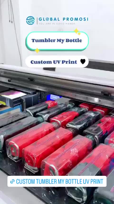 Custom Botol Minum Promosi My Bottle Print/Cetak UV Full Warna Gradasi