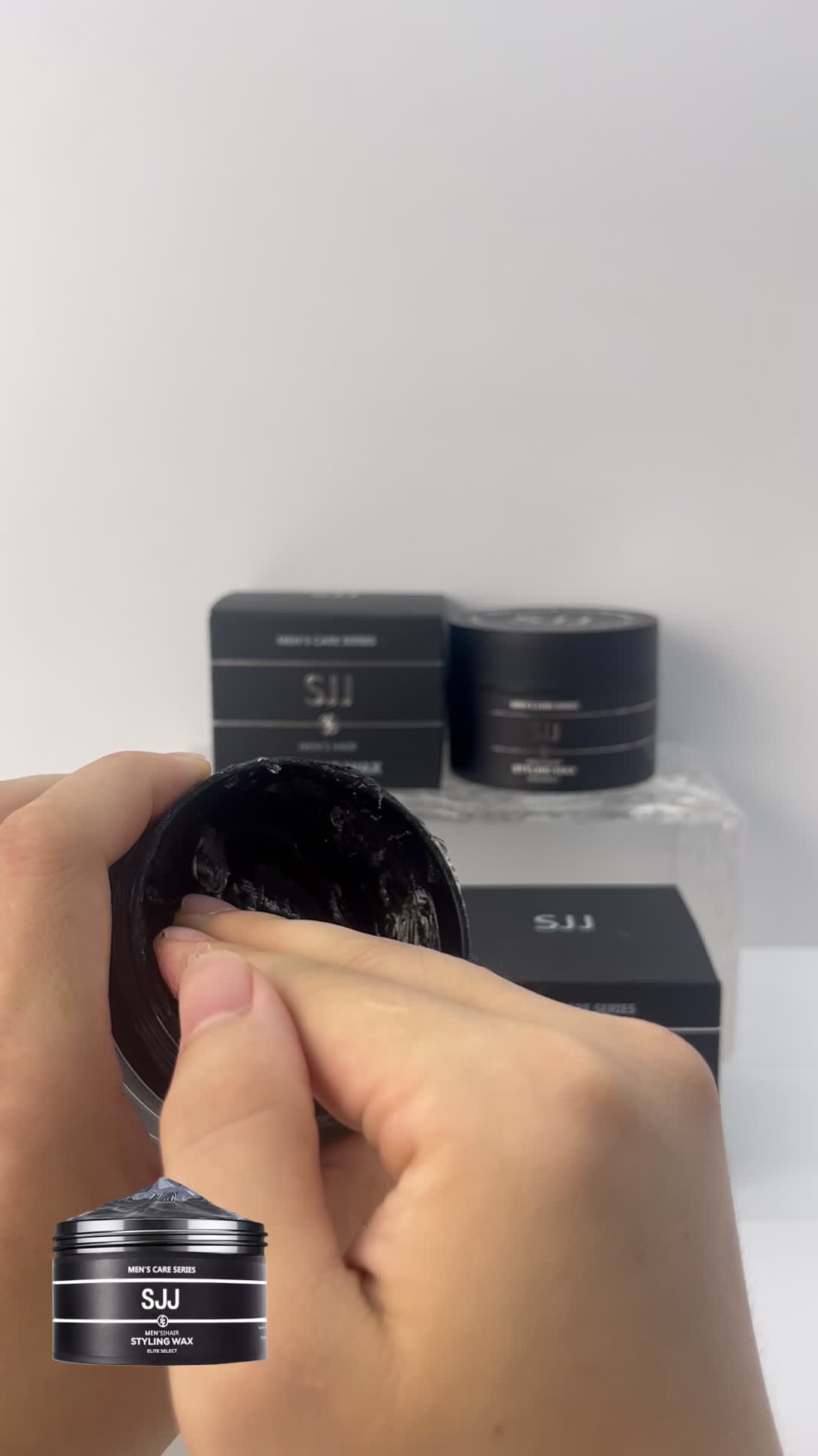 【Hadapi Panas Terik】SJJ Pomade Tahan Keringat Bikin Style Gak Ambyar Seharian Pomade Natural Look Wangi Segar Tahan Lama 24 Jam Mousse