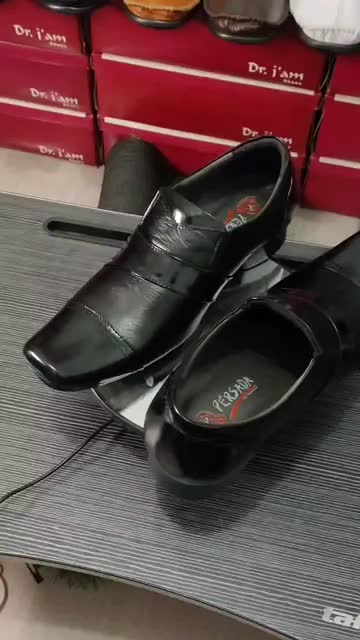 Sepatu Persada - Sepatu Pantofel Formal Pria - Kulit Sapi Asli 100% - Persada 6039 Hitam ( Produksi Sendiri )